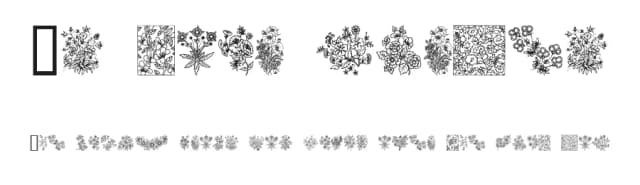 In your garden by House of Lime — Dingbats Font