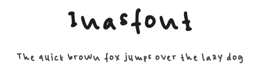 Inasfont by Inas Sunny — Script Handwritten Font
