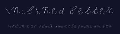 Inclined letter by Gaelleing — Script Handwritten Font — thumbnail 2