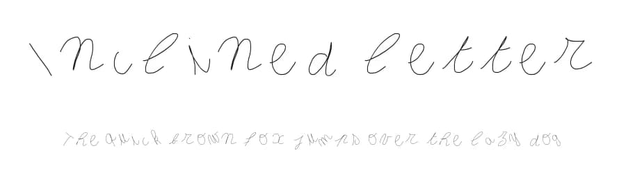 Inclined letter by Gaelleing — Script Handwritten Font