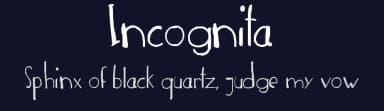 Incognita by Lughdailh — Script Handwritten Font — thumbnail 2