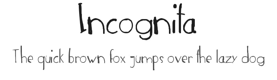 Incognita by Lughdailh — Script Handwritten Font