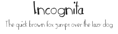 Incognita by Lughdailh — Script Handwritten Font — thumbnail 1