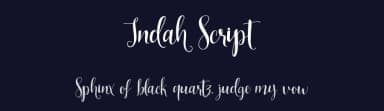 Indah Script by Font Bundles — Script Handwritten Font — thumbnail 2