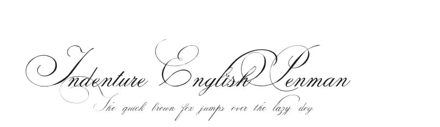 Indenture English Penman by Intellecta Design — Script Handwritten Font