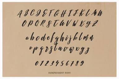 Independent Font by Masha Artifex — Script Handwritten Font — thumbnail 8