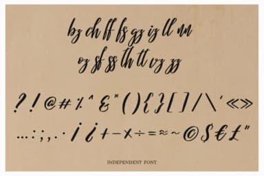Independent Font by Masha Artifex — Script Handwritten Font — thumbnail 9