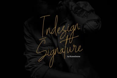 Indesign Signature Font by rometheme — Script Handwritten Font — thumbnail 1