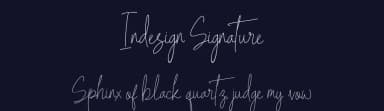 Indesign Signature by Rometheme Std — Script Handwritten Font — thumbnail 2