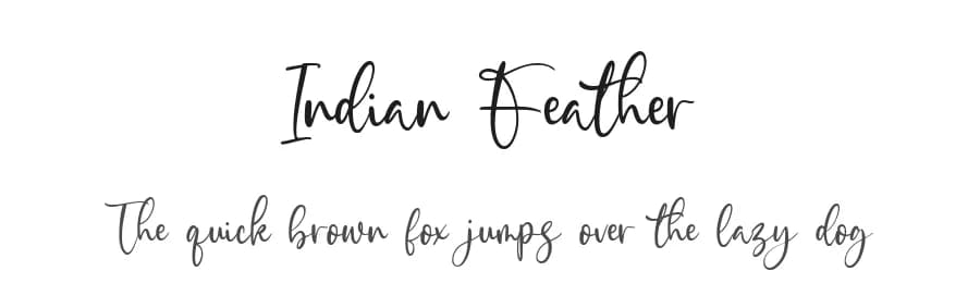 Indian Feather by Balpirick Studio — Script Handwritten Font