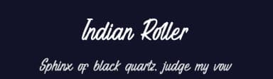 Indian Roller by Four Lines — Script Handwritten Font — thumbnail 2
