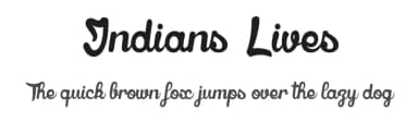 Indians Lives by dcoxy - Greg Medina — Script Handwritten Font — thumbnail 1