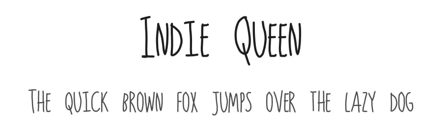 Indie Queen by Hollie Tudor — Script Handwritten Font
