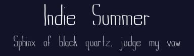 Indie Summer by Zachary Nicholas — Script Handwritten Font — thumbnail 2