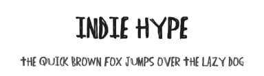 Indie Hype by Xerographer Fonts — Script Handwritten Font — thumbnail 1