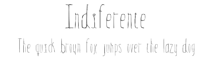 Indiferente by Bernardo Osegueda — Script Handwritten Font