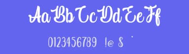 Indigo Daisy by Typhoon Type - Suthi Srisopha — Script Handwritten Font — thumbnail 3