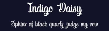 Indigo Daisy by Typhoon Type - Suthi Srisopha — Script Handwritten Font — thumbnail 2