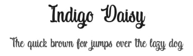 Indigo Daisy by Typhoon Type - Suthi Srisopha — Script Handwritten Font — thumbnail 1