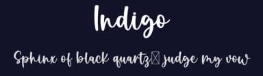 Indigo by Graphix Line Studio — Script Handwritten Font — thumbnail 2