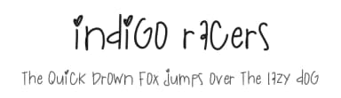 Indigo Racers by Des Gomez — Script Handwritten Font — thumbnail 1
