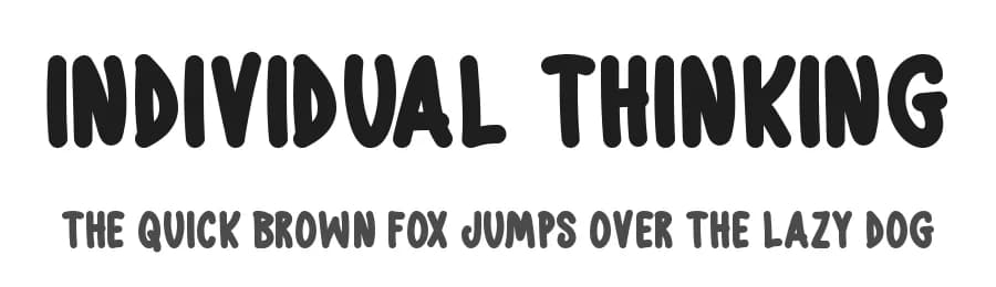 Individual Thinking by Md Shohail Bhuian — Script Handwritten Font