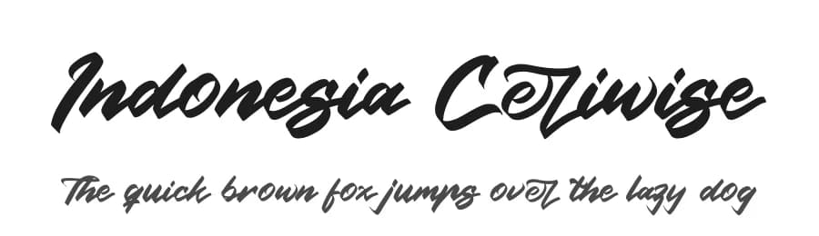 Indonesia Ceriwise by Perspectype Studio - Letterena.com — Script Handwritten Font