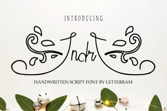Indri Font by miwbiedesign — Script Handwritten Font