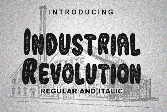 Industrial Revolution Font by vladimirnikolic — Script Handwritten Font — preview 1