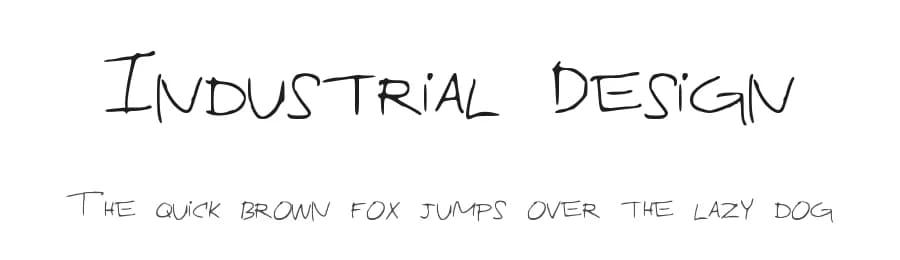 Industrial Design by Ian Bass — Script Handwritten Font