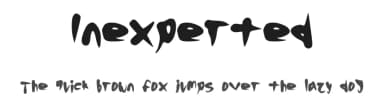 Inexperted by Valeria Espinal — Script Handwritten Font — thumbnail 1