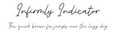 Infirmly Indicator by Niskala Huruf — Script Handwritten Font — thumbnail 1
