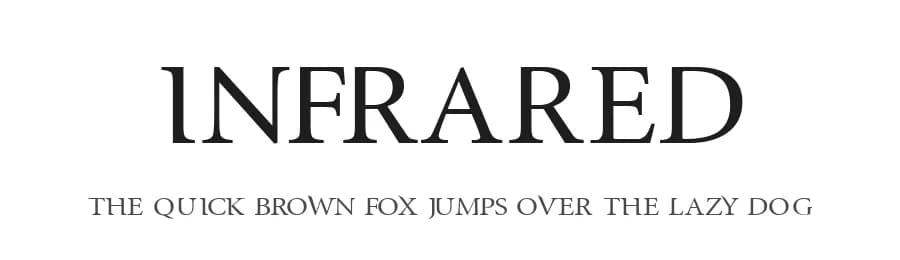 InfraRed by Zdeněk Gromnica a.k.a. FutureMillennium — Sans Serif Font — preview 1
