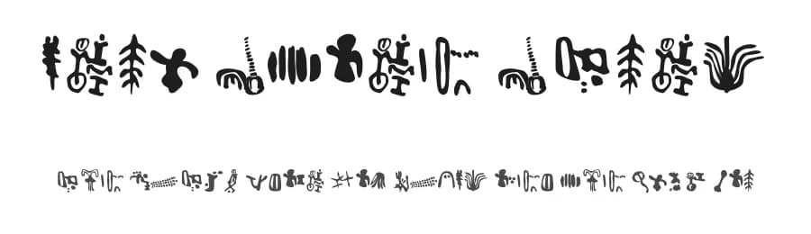 Inga Stone Signs by Galdino Otten Fonts — Dingbats Font