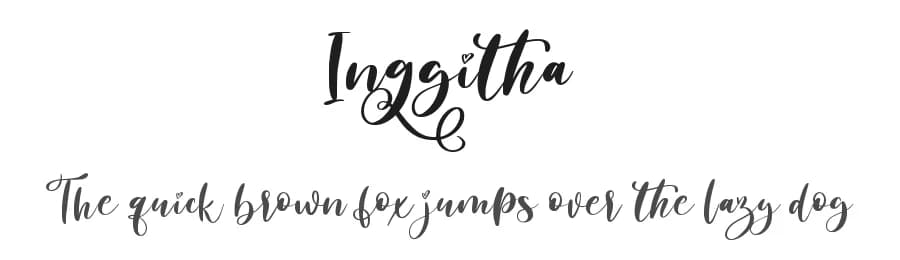 Inggitha by Noftanti Studio — Script Handwritten Font