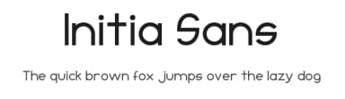 Initia Sans by Fakhruddin Kagzi — Sans Serif Font — thumbnail 1