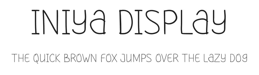 Iniya Display by Amru ID — Script Handwritten Font