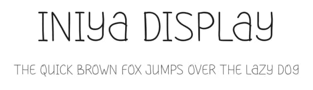 Iniya Display by Amru ID — Script Handwritten Font