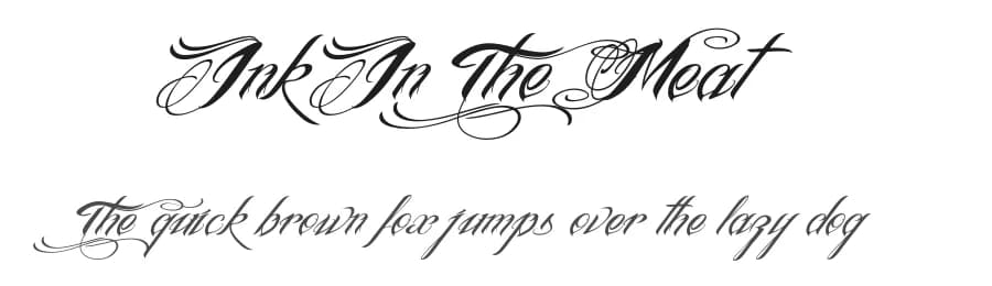 Ink In The Meat by Billy Argel Fonts ® — Script Handwritten Font