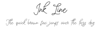 Ink Line by Beningtype by. Letteratom — Script Handwritten Font — thumbnail 1