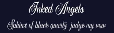 Inked Angels by Billy Argel Fonts ® — Script Handwritten Font — thumbnail 2