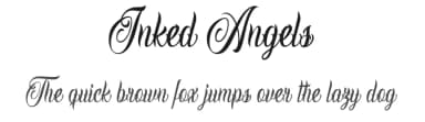 Inked Angels by Billy Argel Fonts ® — Script Handwritten Font — thumbnail 1