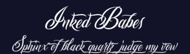 Inked Babes by Billy Argel Fonts ® — Script Handwritten Font — thumbnail 2