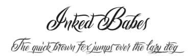 Inked Babes by Billy Argel Fonts ® — Script Handwritten Font — thumbnail 1