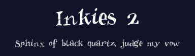 Inkies 2 by Ingeborg Vriends — Script Handwritten Font — thumbnail 2