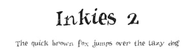 Inkies 2 by Ingeborg Vriends — Script Handwritten Font — thumbnail 1
