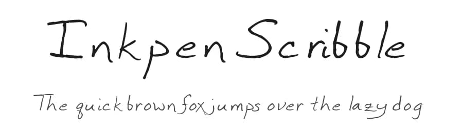 Inkpen Scribble by Brad Terry — Script Handwritten Font
