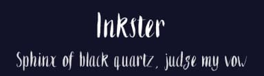 Inkster by Heather T. — Script Handwritten Font — thumbnail 2