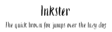 Inkster by Heather T. — Script Handwritten Font — thumbnail 1