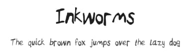 Inkworms by Tegz — Script Handwritten Font — thumbnail 1